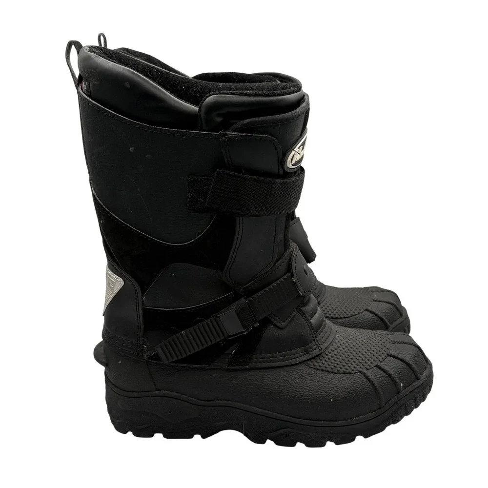 HJC Snowmobile Boots Mens 9 Black Excellent Thinsulate Insulated Waterproof